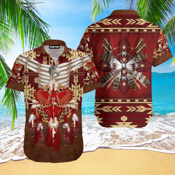 native pattern aloha hawaiian shirts for men and women wt5635 1