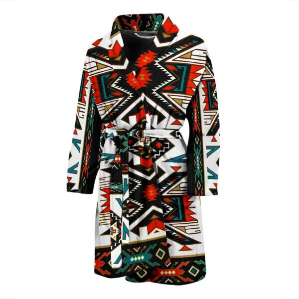 tribe colorful pattern native american bath robe