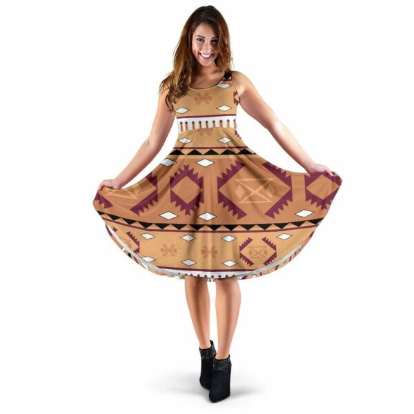 tribe symbol pink native american pride 3d dress