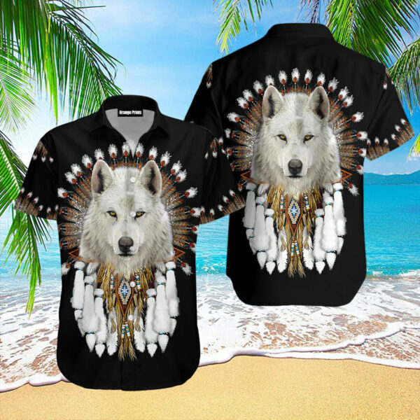 wolf native american aloha hawaiian shirts for men and women wt5610