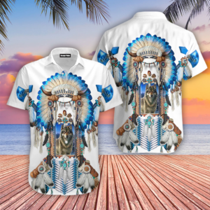 wolf native american aloha hawaiian shirts for men for women wt5150