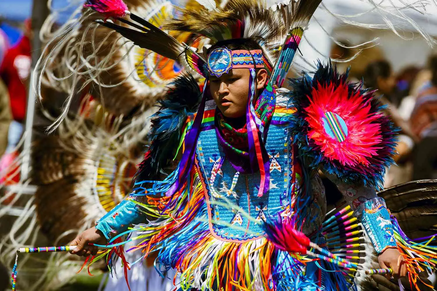 Native American Ceremony Performed In The Dry Season