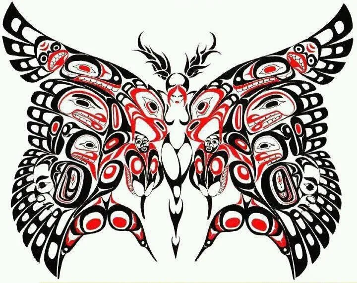 What do butterflies symbolize in Native Ameri