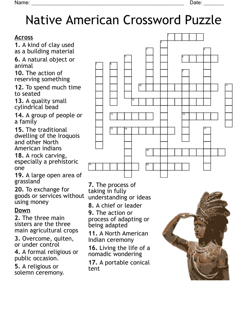 performs a native american cleansing ritual crossword 2