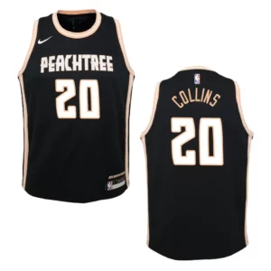 Youth Hawks #20 John Collins City Jersey - Black - 49Native