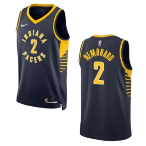 Andrew Nembhard Navy Icon Edition 2022-23 Indiana Pacers Swingman Jersey - 49Native