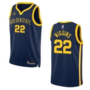 Andrew Wiggins Navy Statement Edition 2022-23 Golden State Warriors Swingman Jersey - 49Native