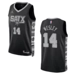 Blake Wesley Black Statement Edition 2022-23 San Antonio Spurs Swingman Jersey - 49Native