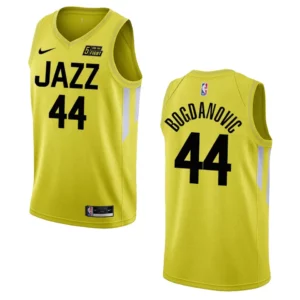 Bojan Bogdanovic Yellow Icon Edition 2022-23 Utah Jazz Swingman Jersey - 49Native