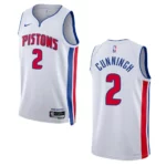 Cade Cunningham White Association Edition 2022-23 Detroit Pistons Swingman Jersey - 49Native