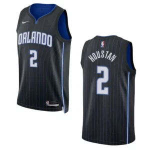 Caleb Houstan Black Icon Edition 2022-23 Orlando Magic Swingman Jersey - 49Native