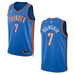 Chet Holmgren Blue Icon Edition 2022-23 Oklahoma City Thunder Swingman Jersey - 49Native