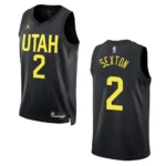 Collin Sexton Black Statement Edition 2022-23 Utah Jazz Swingman Jersey - 49Native