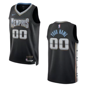 Custom Black City Edition 2022-23 Memphis Grizzlies Swingman Jersey - 49Native