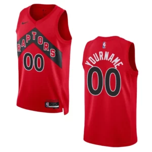 Custom Red Icon Edition 2022-23 Toronto Raptors Swingman Jersey - 49Native