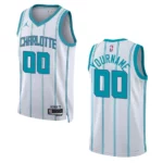 Custom White Association Edition 2022-23 Charlotte Hornets Swingman Jersey - 49Native