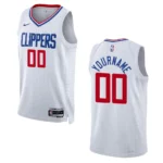 Custom White Association Edition 2022-23 Los Angeles Clippers Swingman Jersey - 49Native