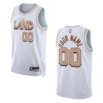 Custom White City Edition 2022-23 Cleveland Cavaliers Swingman Jersey - 49Native