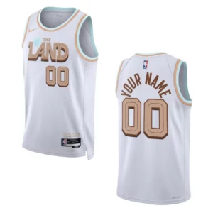 Custom White City Edition 2022-23 Cleveland Cavaliers Swingman Jersey - 49Native