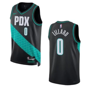 Damian Lillard Black City Edition 2022-23 Portland Trail Blazers Swingman Jersey - 49Native