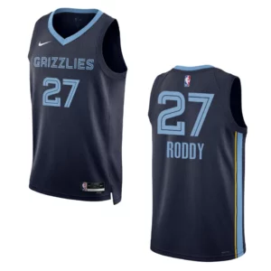 David Roddy Navy Icon Edition 2022-23 Memphis Grizzlies Swingman Jersey - 49Native