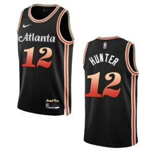 De'Andre Hunter Black City Edition 2022-23 Atlanta Hawks Swingman Jersey - 49Native