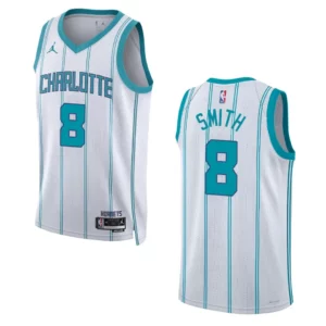 Dennis Smith White Association Edition 2022-23 Charlotte Hornets Swingman Jersey - 49Native
