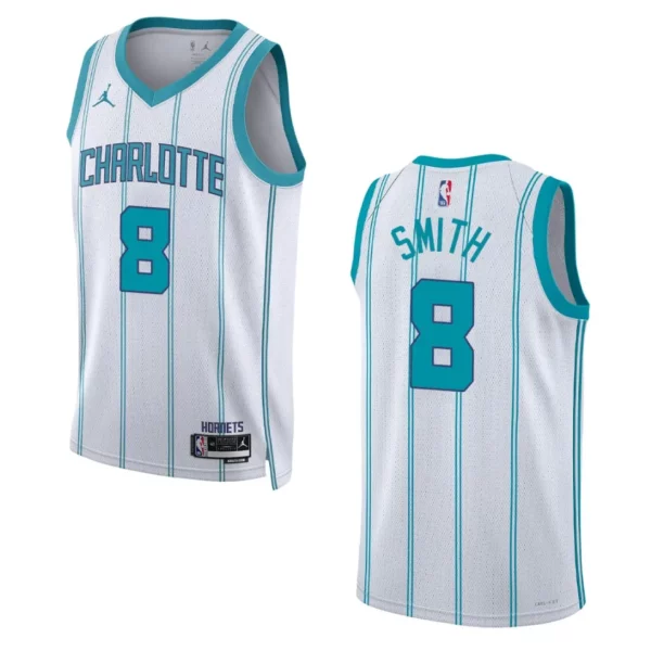 Dennis Smith White Association Edition 2022-23 Charlotte Hornets Swingman Jersey - 49Native