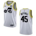Donovan Mitchell White Association Edition 2022-23 Utah Jazz Swingman Jersey - 49Native