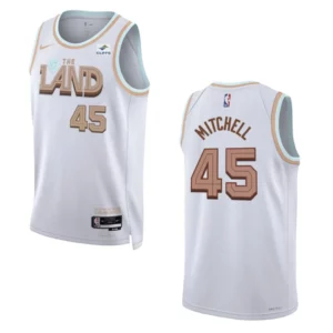 Donovan Mitchell White City Edition 2022-23 Cleveland Cavaliers Swingman Jersey - 49Native