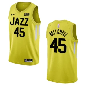Donovan Mitchell Yellow Icon Edition 2022-23 Utah Jazz Swingman Jersey - 49Native