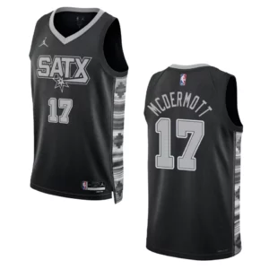 Doug McDermott Black Statement Edition 2022-23 San Antonio Spurs Swingman Jersey - 49Native