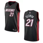 Dwayne Dedmon Black Icon Edition 2022-23 Miami Heat Swingman Jersey - 49Native
