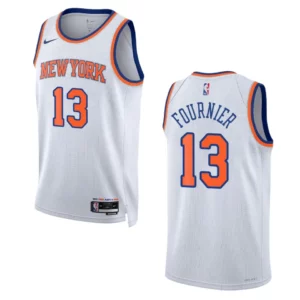 Evan Fournier White Association Edition 2022-23 New York Knicks Swingman Jersey - 49Native