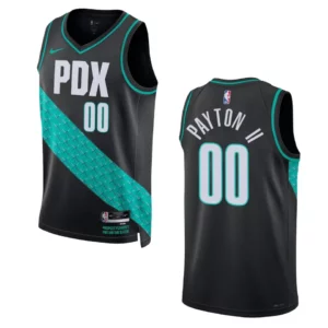 Gary Payton II Black City Edition 2022-23 Portland Trail Blazers Swingman Jersey - 49Native
