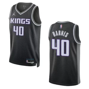 Harrison Barnes Black Statement Edition 2022-23 Sacramento Kings Swingman Jersey - 49Native