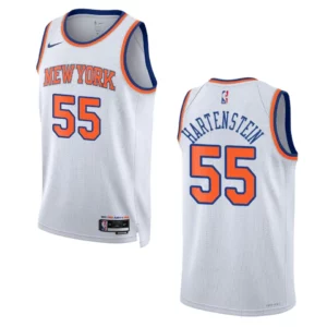 Isaiah Hartenstein White Association Edition 2022-23 New York Knicks Swingman Jersey - 49Native
