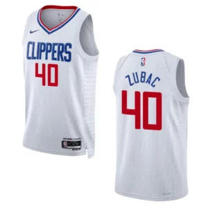 Ivica Zubac White Association Edition 2022-23 Los Angeles Clippers Swingman Jersey - 49Native