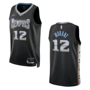 Ja Morant Black City Edition 2022-23 Memphis Grizzlies Swingman Jersey - 49Native