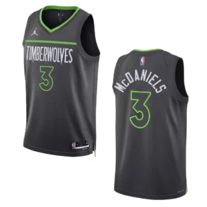 Jaden McDaniels Black Statement Edition 2022-23 Minnesota Timberwolves Swingman Jersey - 49Native