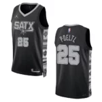 Jakob Poeltl Black Statement Edition 2022-23 San Antonio Spurs Swingman Jersey - 49Native
