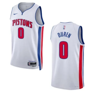 Jalen Duren White Association Edition 2022-23 Detroit Pistons Swingman Jersey - 49Native