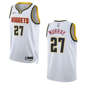 Jamal Murray White Association Edition 2022-23 Denver Nuggets Swingman Jersey - 49Native