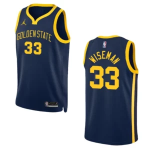 James Wiseman Navy Statement Edition 2022-23 Golden State Warriors Swingman Jersey - 49Native