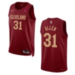 Jarrett Allen Wine Icon 2022-23 Cleveland Cavaliers Swingman Jersey - 49Native