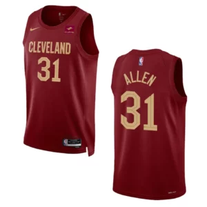 Jarrett Allen Wine Icon 2022-23 Cleveland Cavaliers Swingman Jersey - 49Native