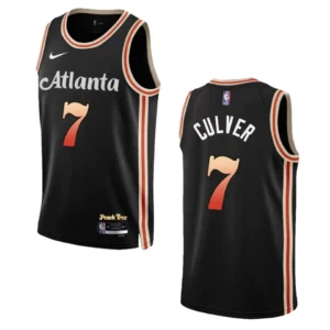 Jarrett Culver Black City Edition 2022-23 Atlanta Hawks Swingman Jersey - 49Native