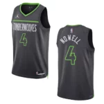 Jaylen Nowell Black Statement Edition 2022-23 Minnesota Timberwolves Swingman Jersey - 49Native