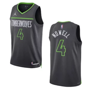 Jaylen Nowell Black Statement Edition 2022-23 Minnesota Timberwolves Swingman Jersey - 49Native