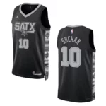 Jeremy Sochan Black Statement Edition 2022-23 San Antonio Spurs Swingman Jersey - 49Native